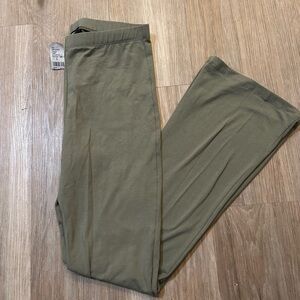 NWT Green Flared Leggings